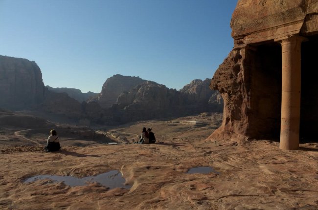 Templos en las alturas de Petra